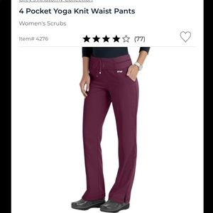 GREYS ANATOMY ACTIVE- Women Scrub Pants: XLP